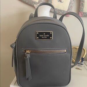 Kate Spade Dark Gray Mini Backpack 🩶♠️ new with tags